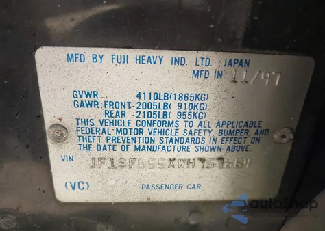 1998 Subaru Forester S from USA, damaged, VIN JF1SF655XWH757664